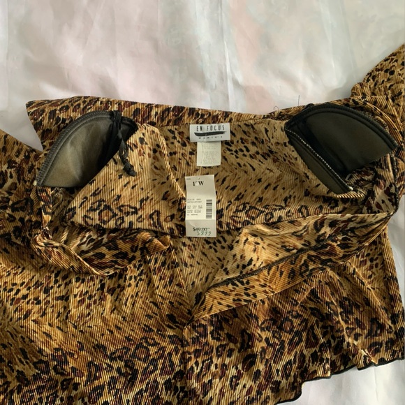 Enfocus Studio Cardigan Animal Print Blouse Women’s 18 NWT 3/4 Length Sleeves - Picture 6 of 12
